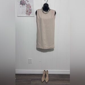 Zara Beige Sleeveless Dress